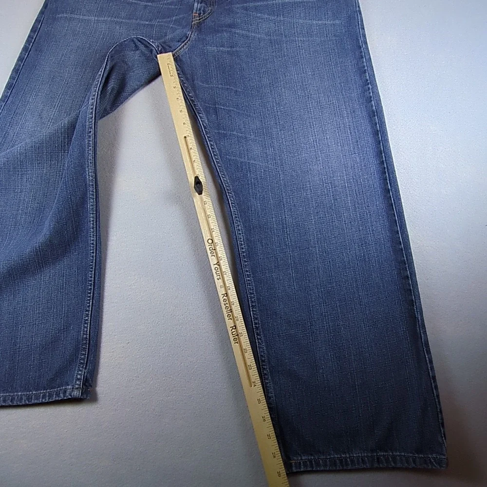 Y2K Levis 569 Jeans Mens 42x30 Blue Medium Wash Denim Loose Straight Relaxed Fit